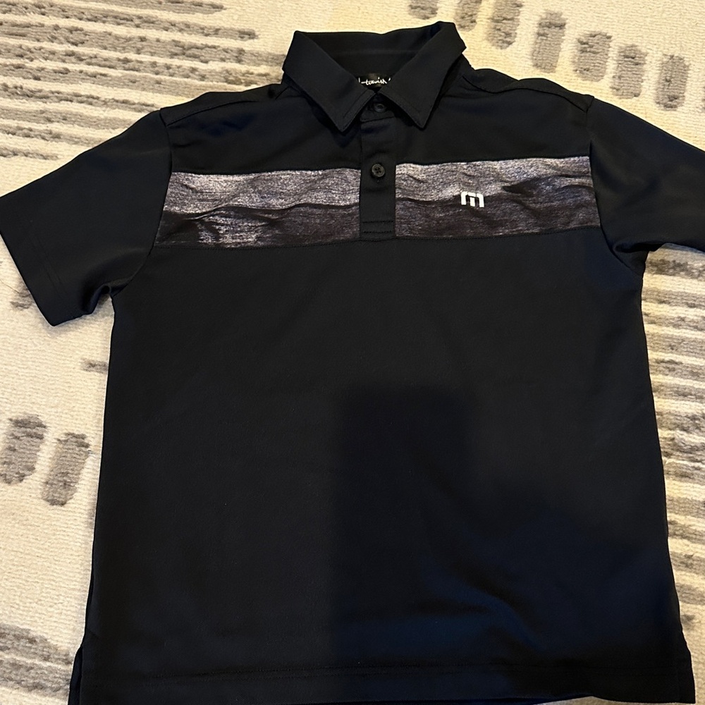 Boys Travis Mathew Black Polo Shirt